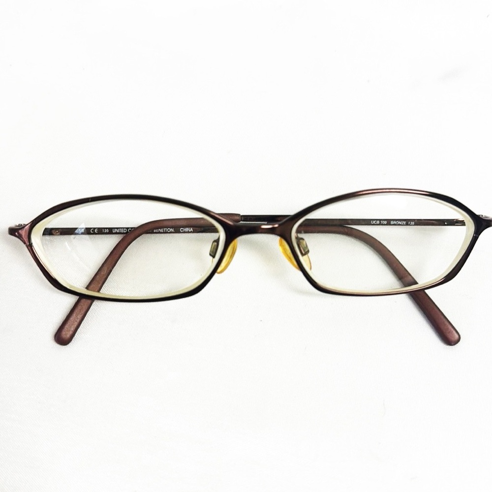 UNITED COLORS OF BENETTON Vintage Prescription Glasses Bronze UCB 709 135